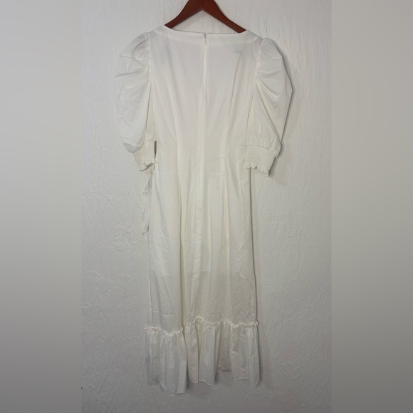 Revolve CINQ A SEPT Kacy Midi Dress in White Size 6 - Picture 6 of 9